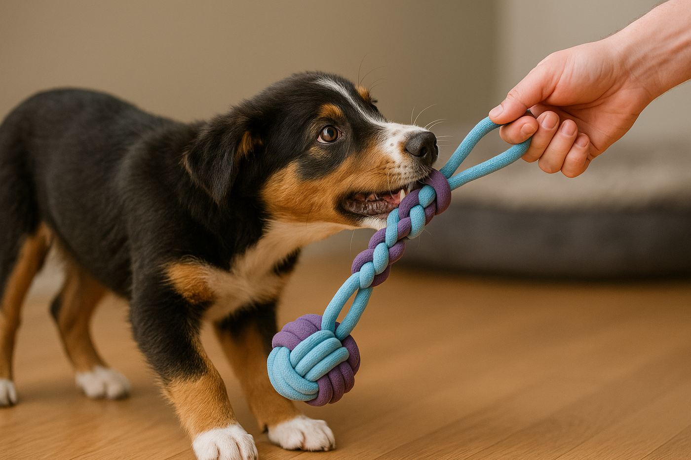 Battersea Rope / Rubber Tug Blue