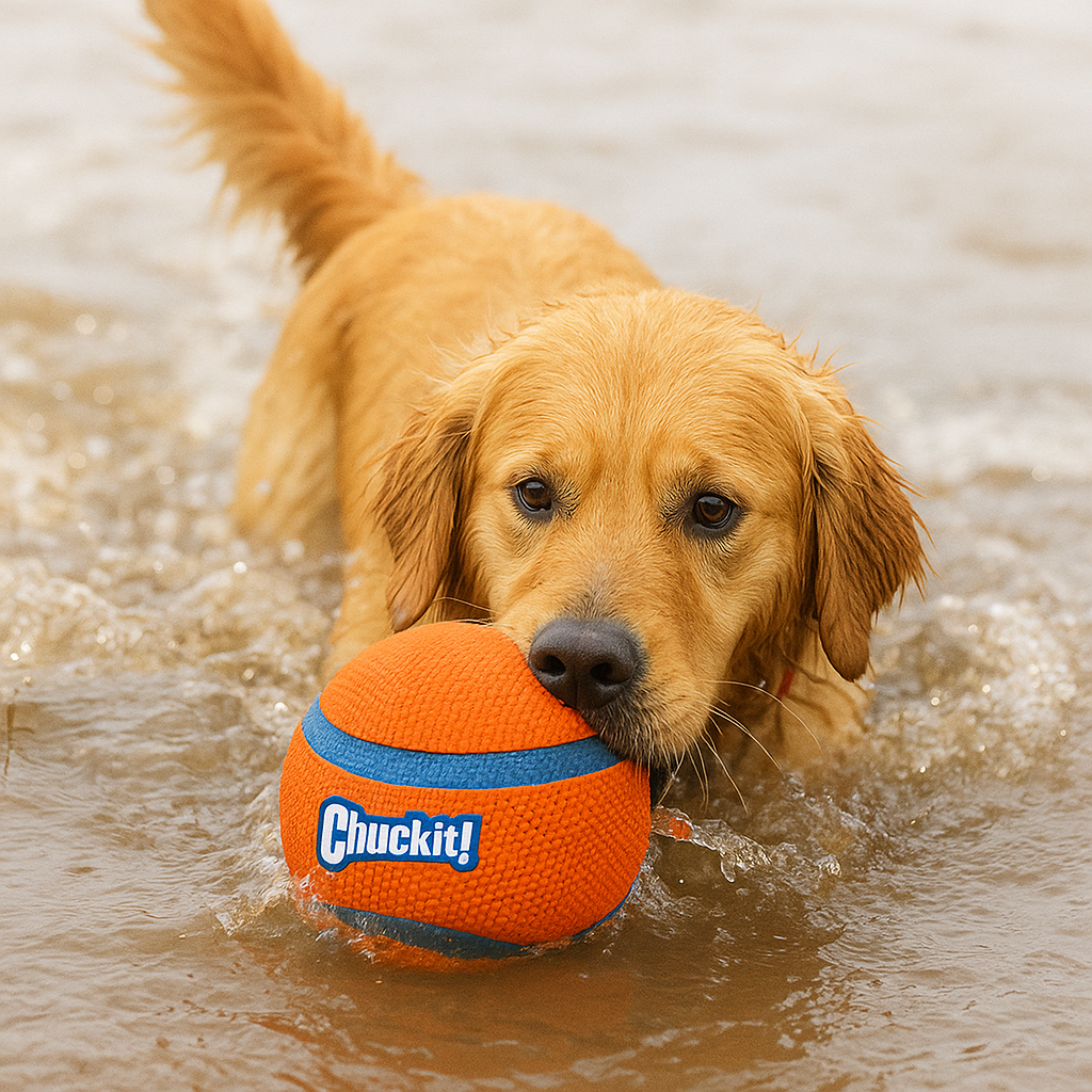 Chuckit Amphibious Mega Ball Orange/Blue