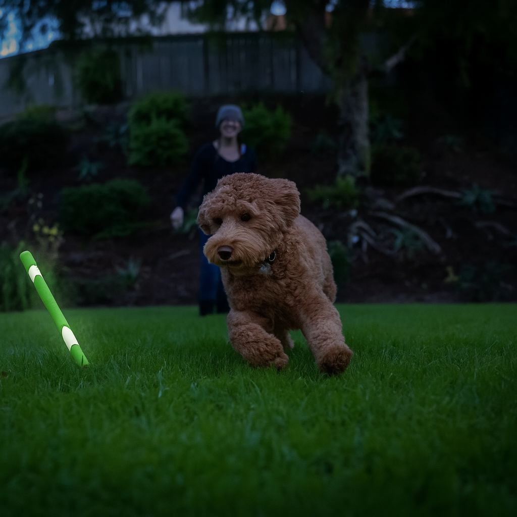 Chuckit Max Glow Ultra Fetchstick Green