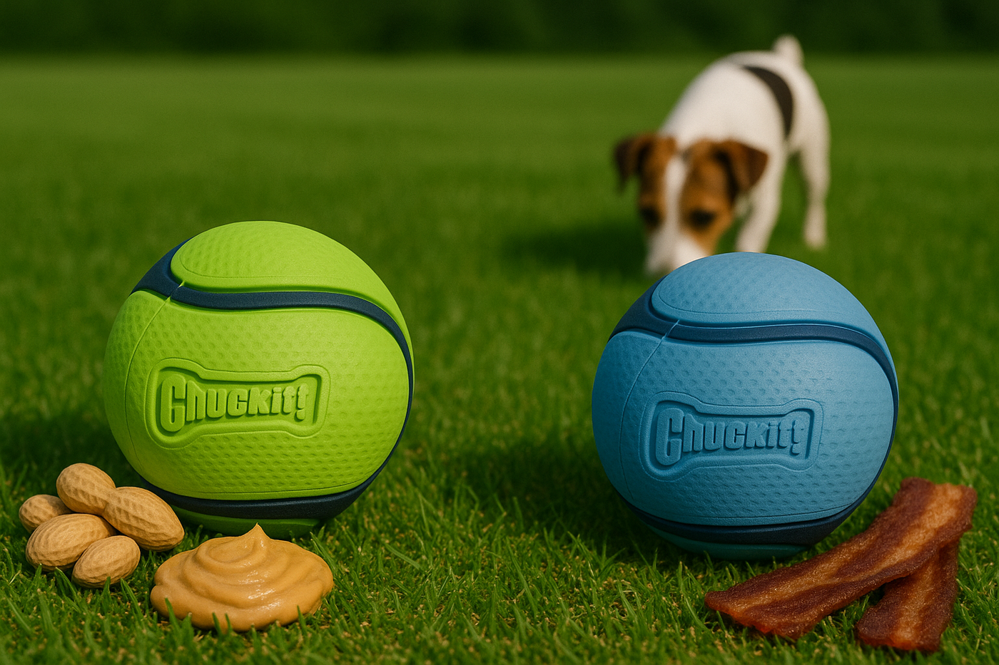 Chuckit Sniff Fetch Ball Combo Peanut Butter &amp; Bacon