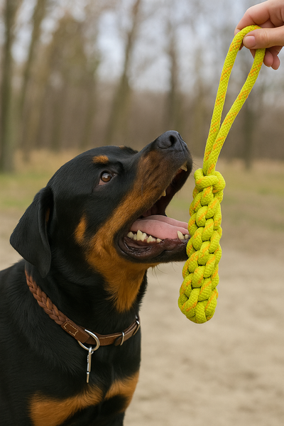 Happy Pet Twisted Tugger Floss Rope Yellow/Orange