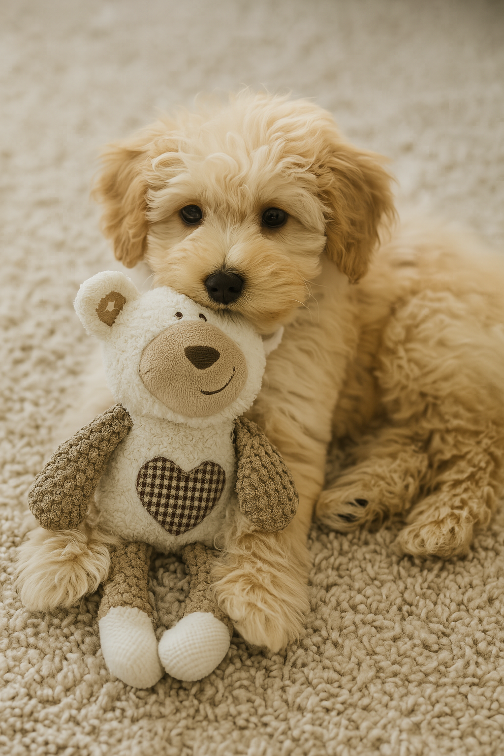 Benjamin Bear Dog Toy Cream/Beige