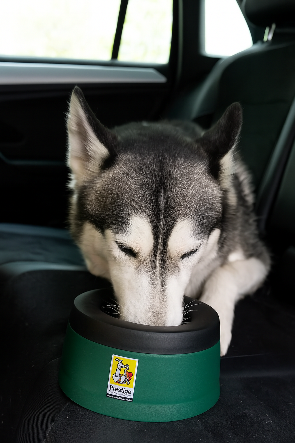Road Refresher Drinking Bowl for on the Road Green
