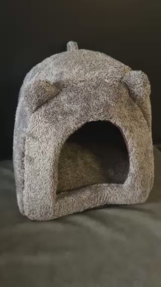 Cat basket Igloo Teddy Brown